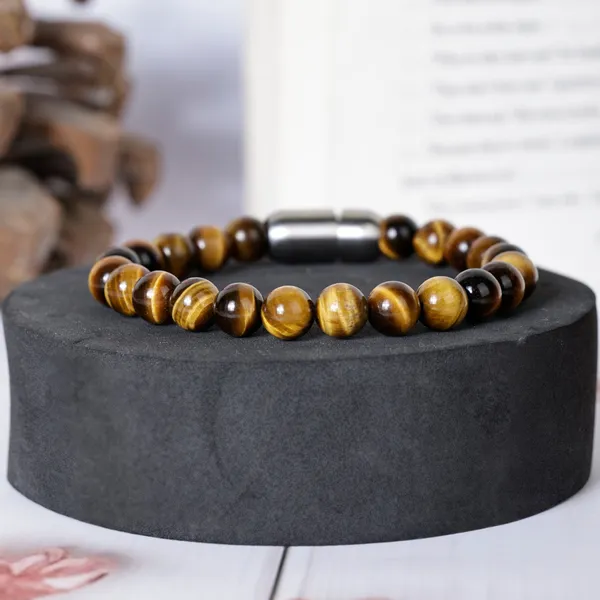 Tiger_Eye_Stone_Bracelet_With_Magnetic_Lock